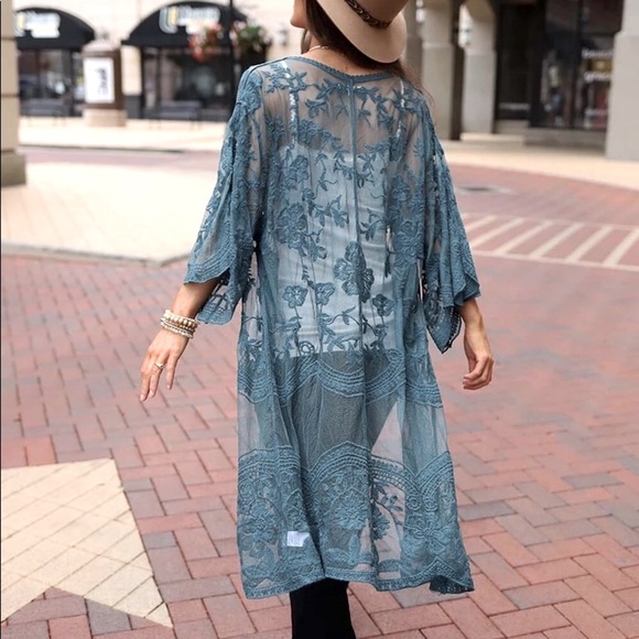 🔹New🔹Western Crochet Duster Boho Cardigan - Picture 1 of 5